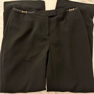 H&M Black Trousers with Gold Accents